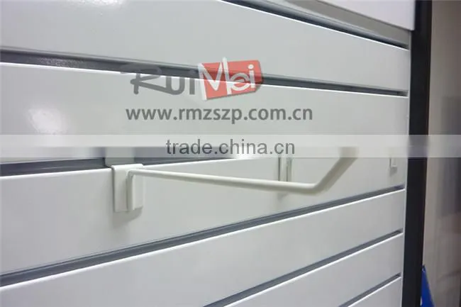 Flooring Portable Metal Supermarket Display Stand Slatwall Display
