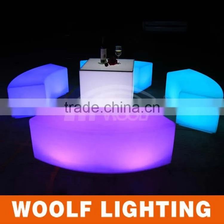 Hot Sale LED Curved chair Snake bar chairs for nightclubs