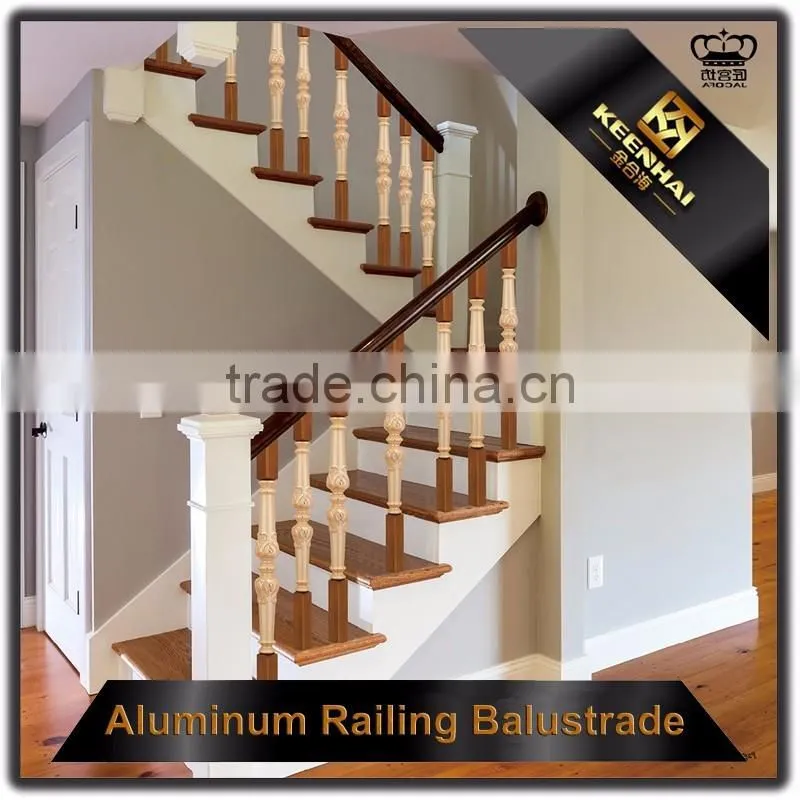 Floor Mounted Indoor Stairs Aluminum Handrail Profile