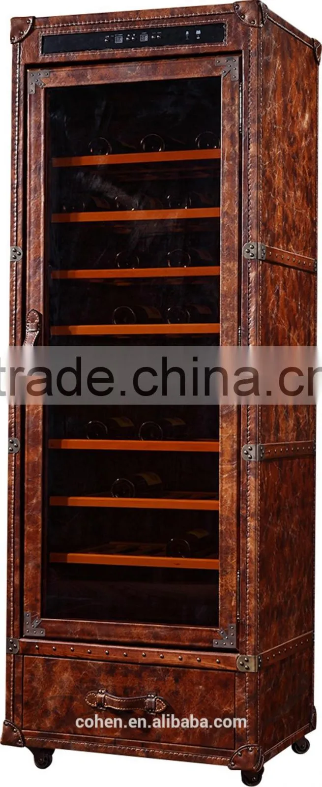 2016 Factory direct sale customized antique home furniture wine refrigerator for livingroom/bar decor for hot selling