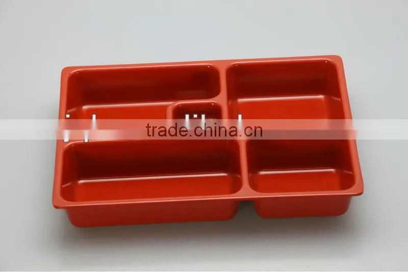 Children food tray with handle with SGS certificate and high quality of 100% melamine material
