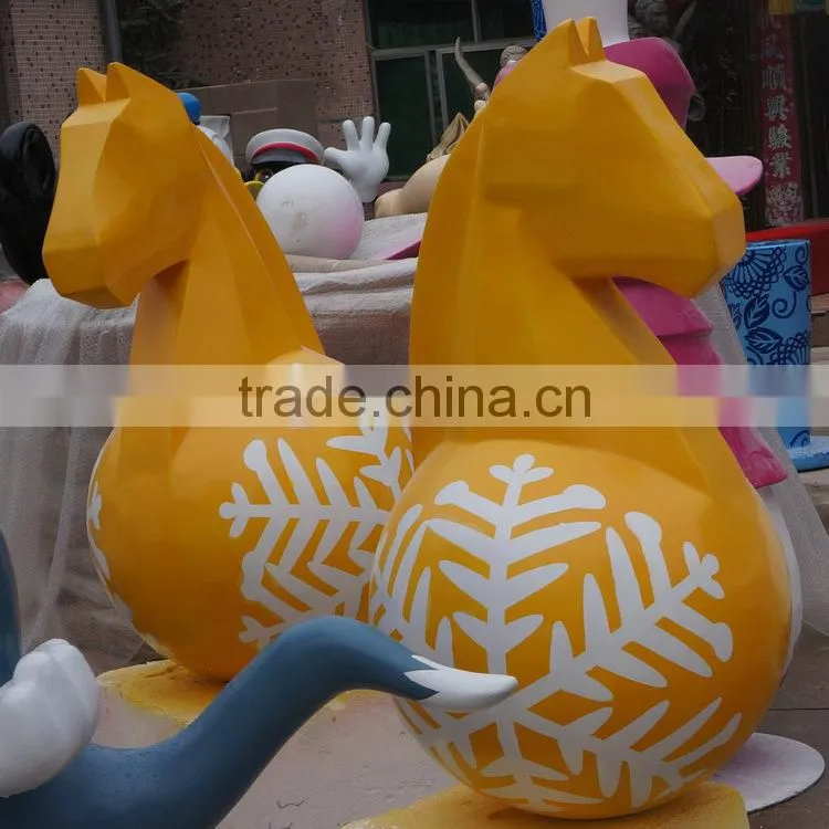 Fiberglass horse decoration