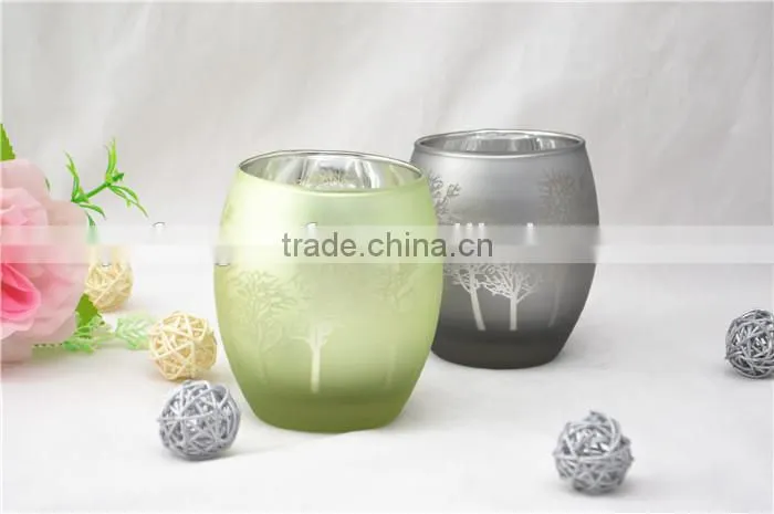 christmas candle with flower candle ring style gift set
