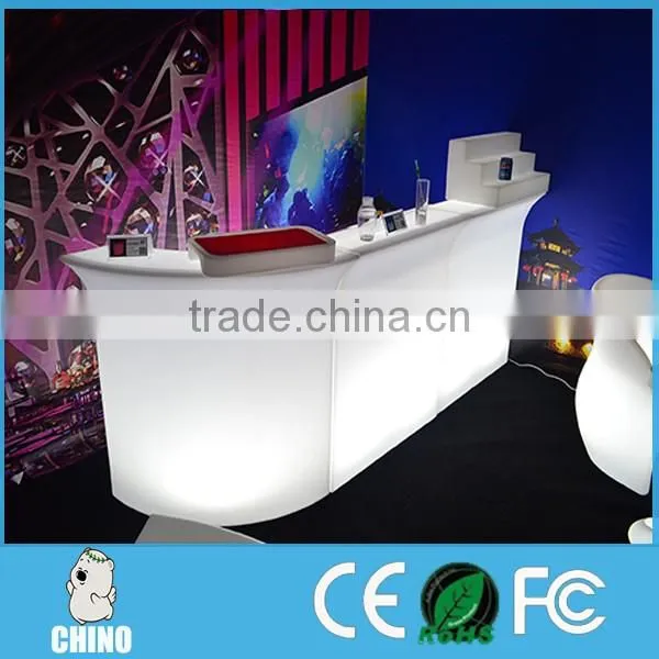 Hotel Reception banquet Led bar counter RGB colors