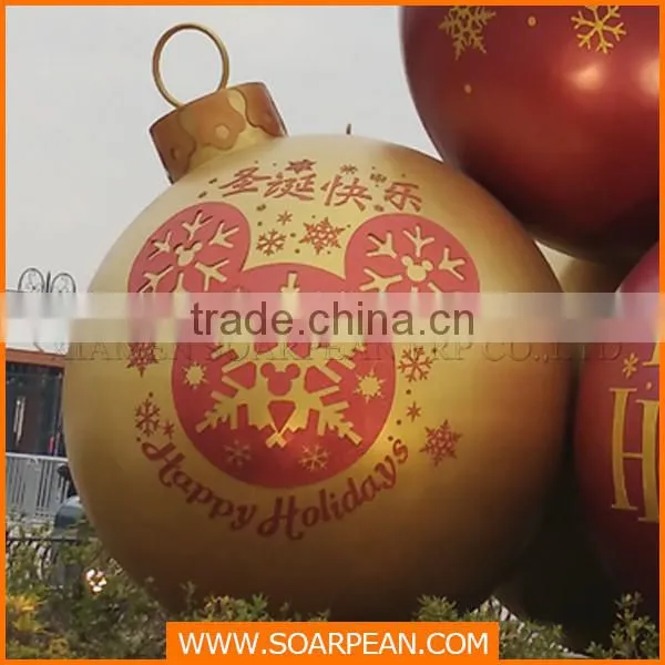 Commercial display large frp balloons christmas decoration