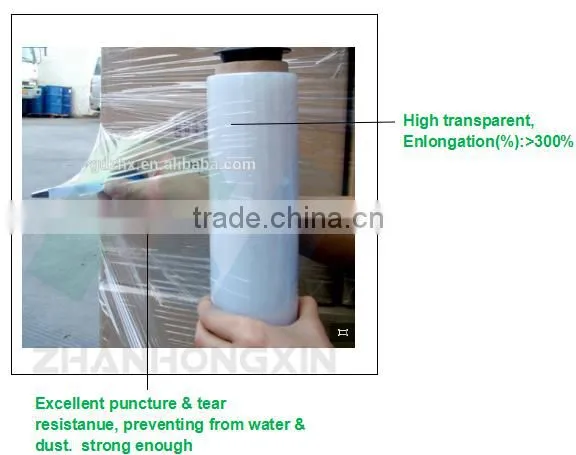 23 micron stretch film for pallet shrink wrap film hand use stretch film