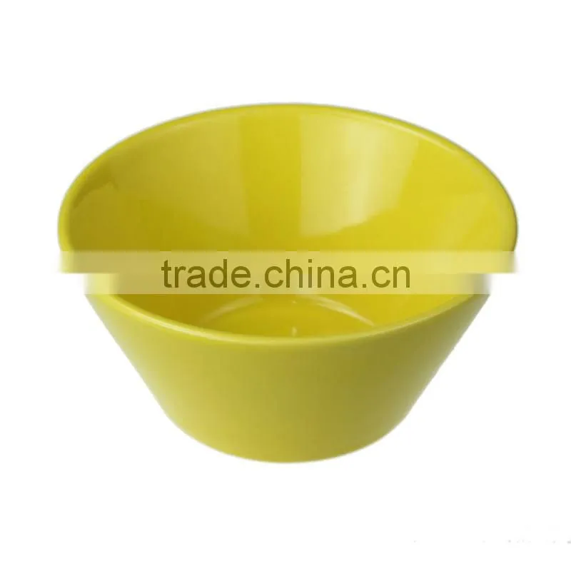 5" ivory color glazed ceramic stoneware bowl