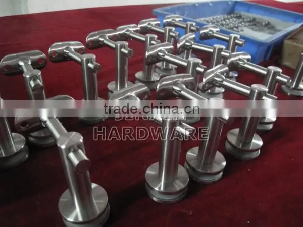 Stainless Steel Handrail Glass Bracket Mounting To Wall