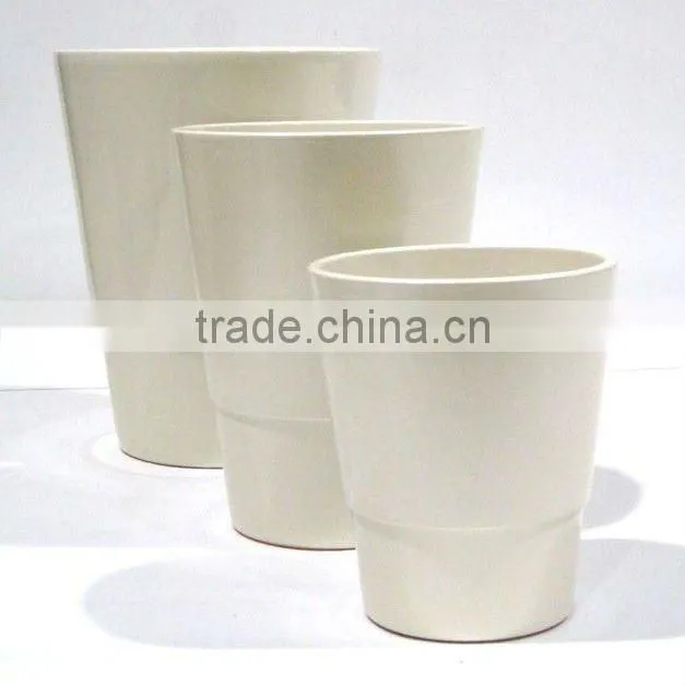 Brown glazed Ceramic garden planter