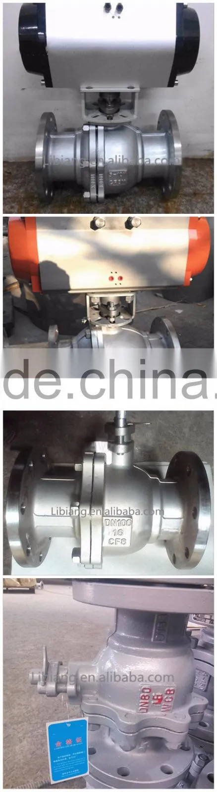 Stainless steel valve pneumatic flange ball valve ,valve