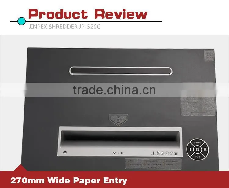 JP-520C Cross cut heavy duty paper shredder for office 270MM