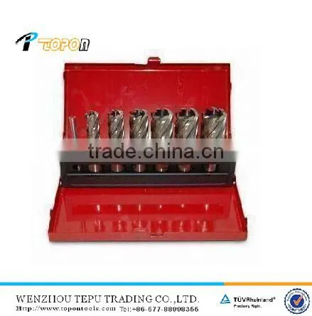 6PCS 12-60mm HSS Annular Cutter Set With Iron Box For Metal Drilling
