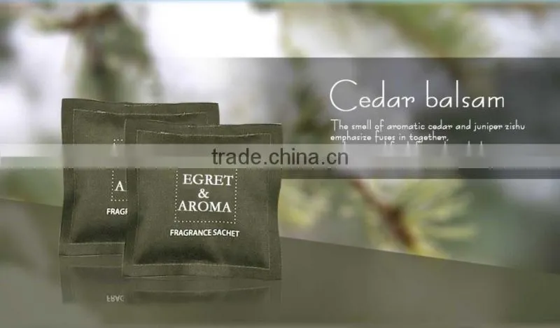 Wholesale hanging car air freshener fragrance sachet bags, satin scented aroma fragrance sachet