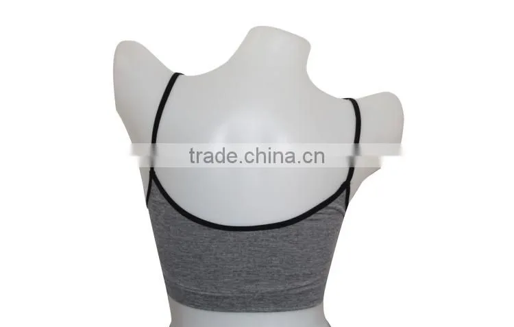 Heather grey sports bra and panty set new fashion design