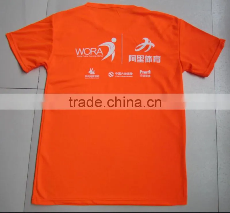 Printed soft long sleeve dry fit tshirts in neon yellow color