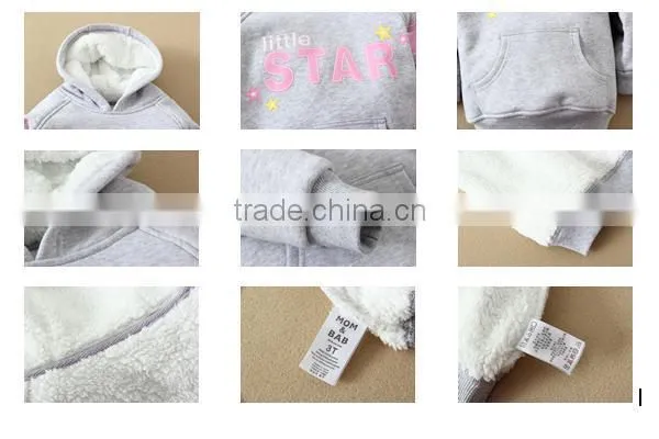 2014 MOM AND BAB new arrival baby winter cotton thickened hoody jackets, kids wear, infant and toddler sweat jackets