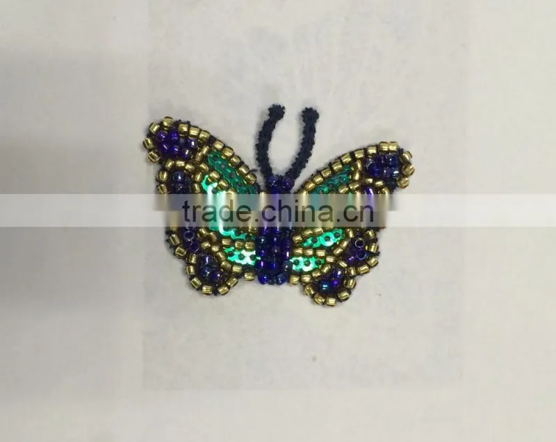 new machine made crochet animal bead applique