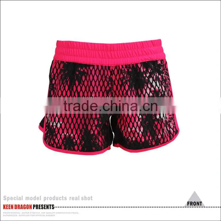 WHOLESALE WOMAN MMA SHORTS BLACK AND PINK