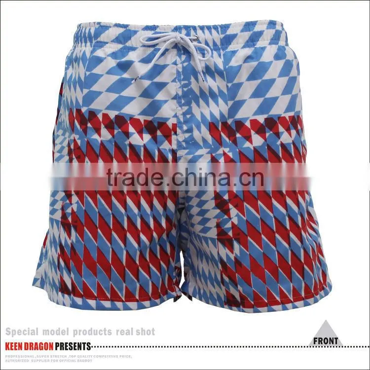 Elastic Waistband Custom Competitive Swimwear Muslim Mens Swimsuit