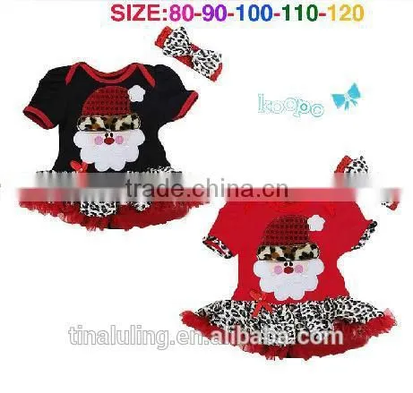 infant baby girls deer pattern romper and dress with hairband