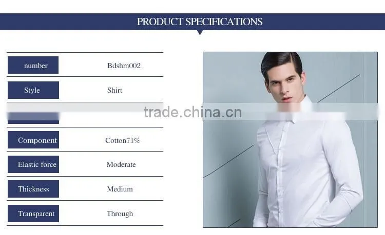 Fashion White Shirt Of Western Formal Wear For Men