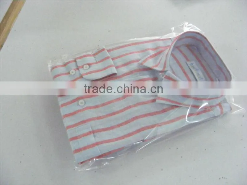 2016 men's 100% linen yarn dyed striped long sleeve linen shirt