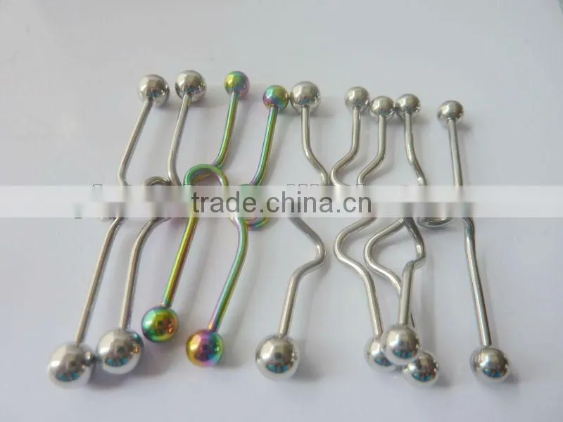 Barbeel Personalized Tongue Rings Body Piercing Jewelry