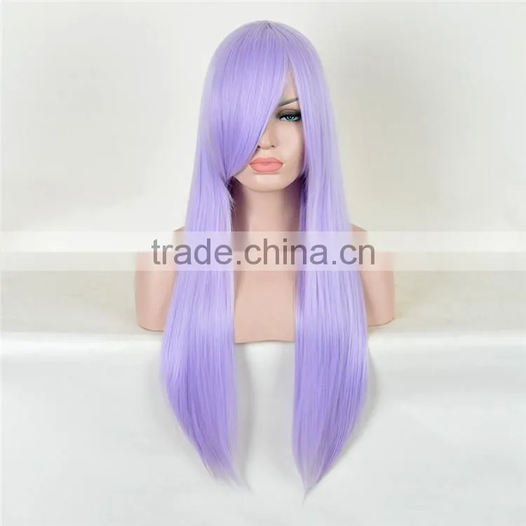 2016 Hot New Black Color Synthetic Fashion Source Hair Wig