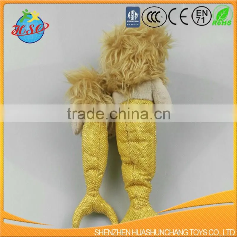 Plush mermaid lion toy / cartoon figure mermaid doll
