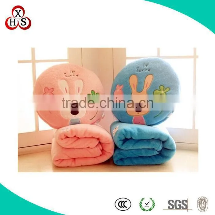 2015 plush panda shape back cushion blanket for kids