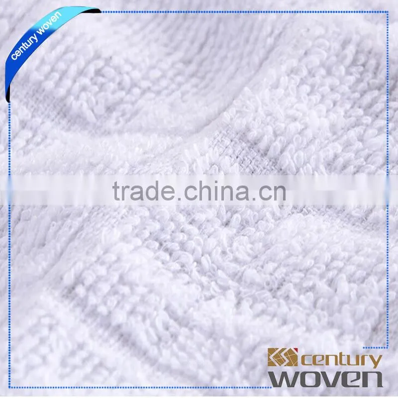 Convenient airline usage logo print white cotton towels