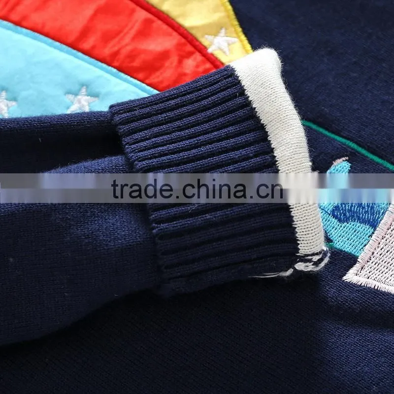 2017 New design knitting patterns children's cartoon sweater