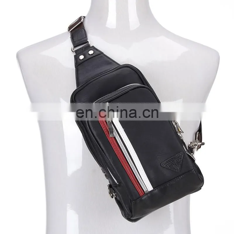 China wholesale custom fashionable mens chest bag