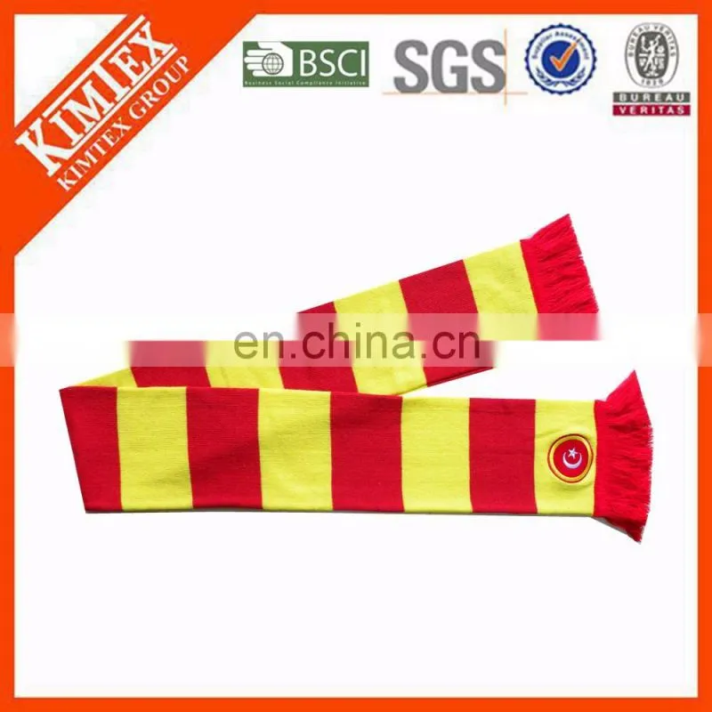 Fashion acrylic knit football baseball sports scarf