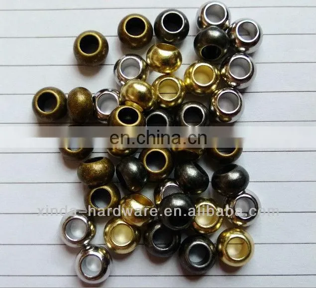 Anti silver color Alloy metal stopper metal bead for garment simple stopper