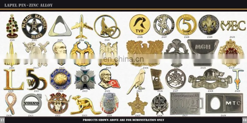 Factory wholesale custom made metal name soft enamel pin badge