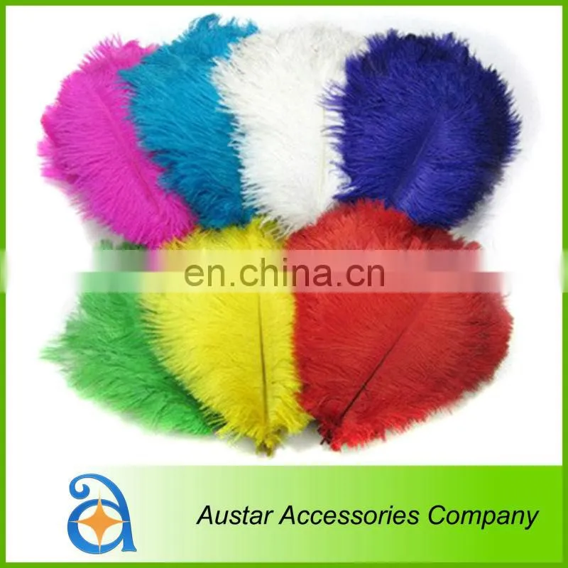 Cheap red single row Ostrich Feather Boa For decoration