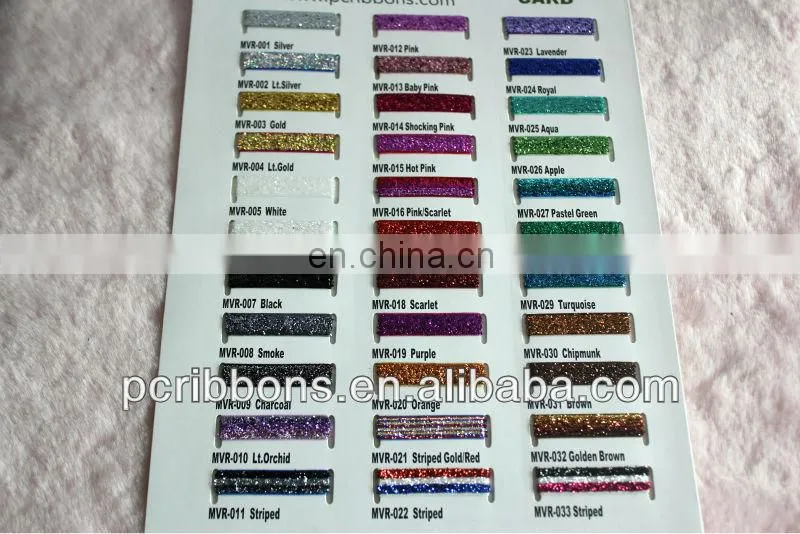 Gold glitter metallic ribbon