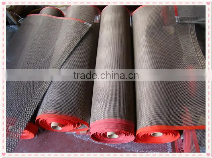 china 4*4 /10*10 teflon coated mesh conveyor belt high temperature