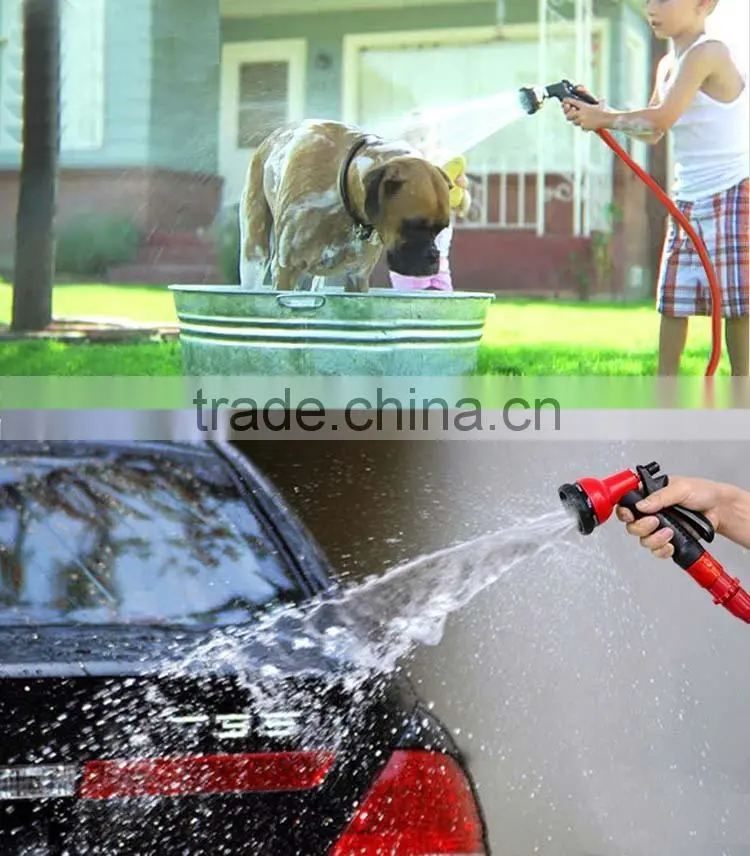 25' 50' 75' 100' Expanding Hose Strongest Expandable Garden Hose Solid Brass Ends Double Latex Core Extra Strength Fabric 2016
