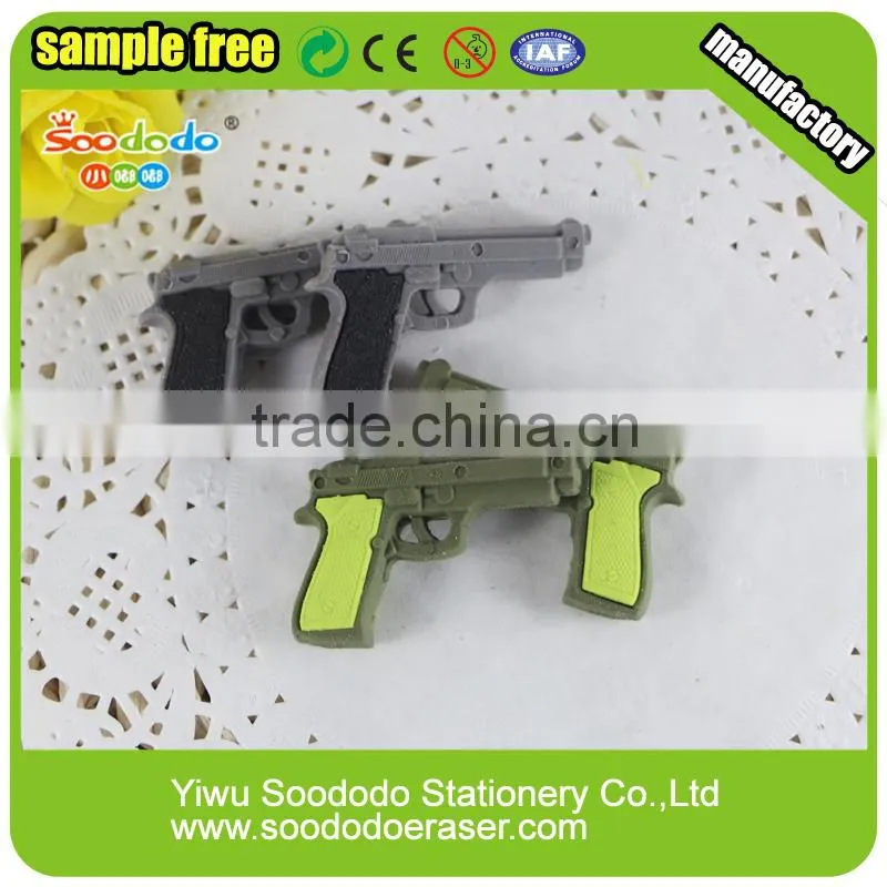 magic cool rubber Gun eraser for kids