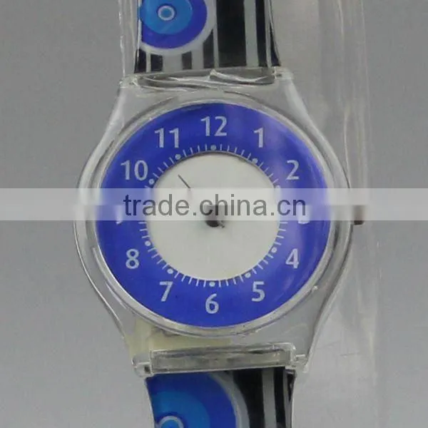 colorful designed cheap plastic watches, plastic colorful watch