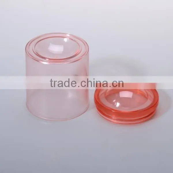 500ml cylindrical shaped plastic seal canister with lids