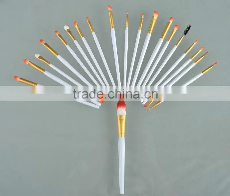 20pcs/set White Professional High Quality Foundation Powder Brush Cosmetics Makeup Brushes