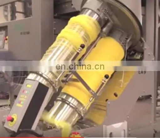 Automatic orange citrus potato garlic chill onion weighting counting Nylon Mesh Net Bag clipping packing Packaging Machine