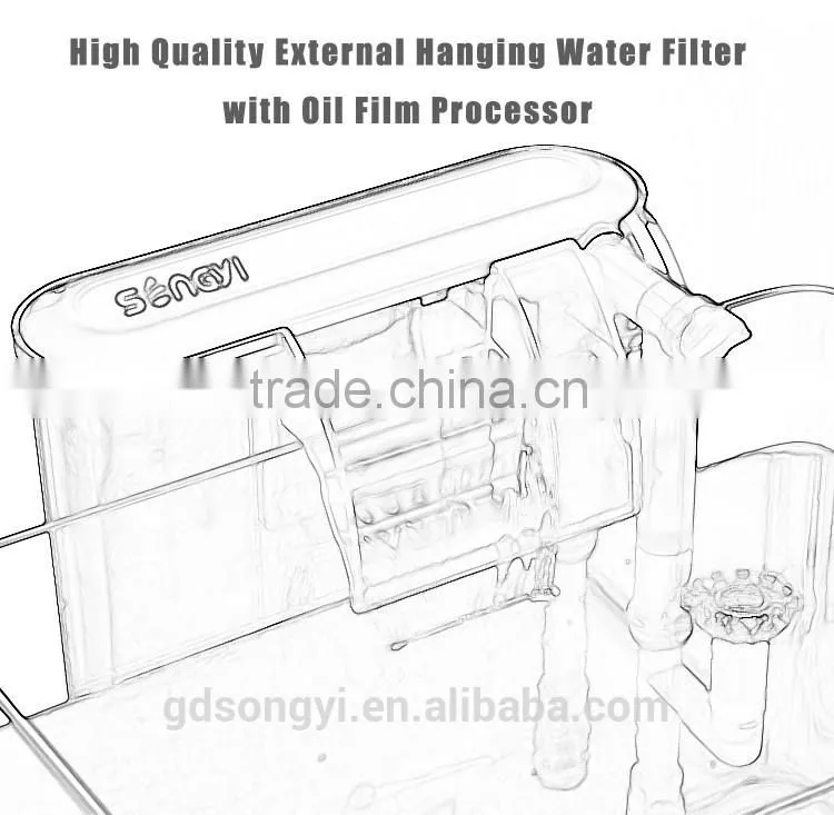New Design Aquarium water filter with oil remover