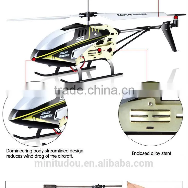 Shoutou Minitudou 3CH RC Helicopter with Infrared Remote Control toy