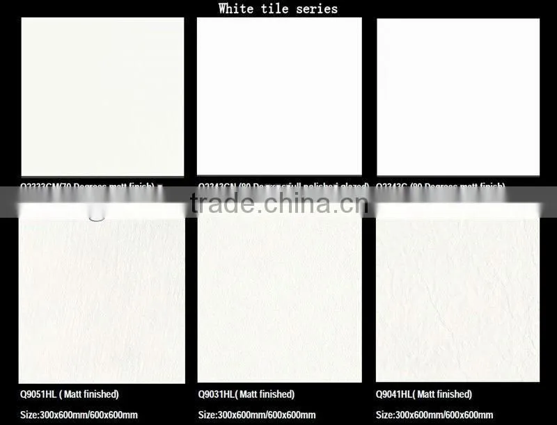 Nano white porcelain tile