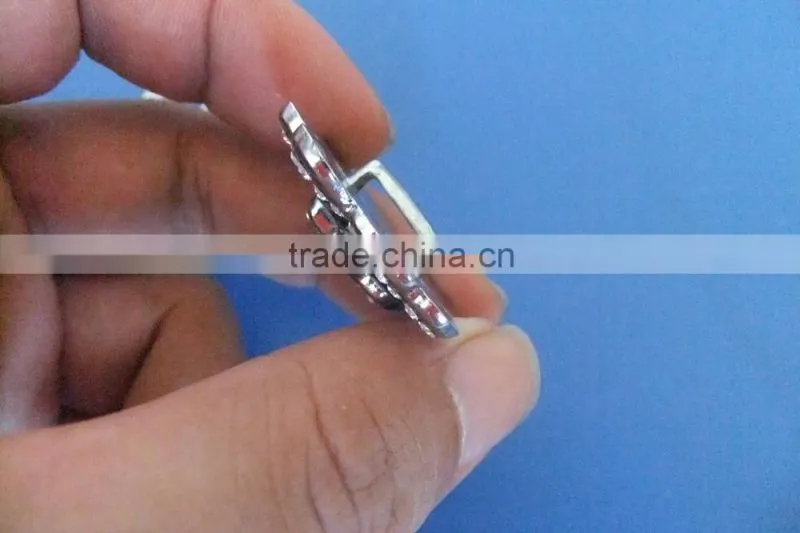 Compet Produce Fashion Diy Bracelet Big Slide Flower Charms with Rhinestones