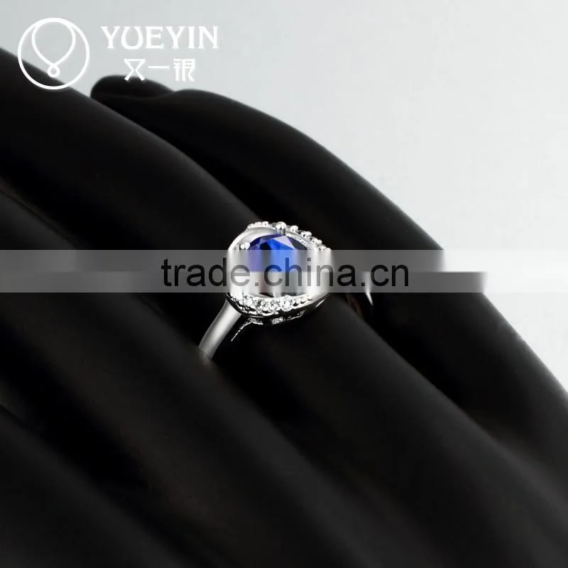 Wholesale factory price elegant metal copper zircon ring wedding jewelry